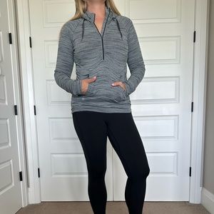 Athleta 3/4 Zip Pullover Hoodie